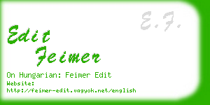 edit feimer business card